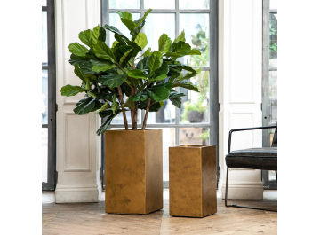 Кашпо Крисмас Высокое TSXMAS-GLD-29