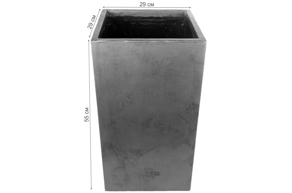 Кашпо Крисмас Высокое TSXMAS-GLD-29 W29 L29 H55 cm золотистое