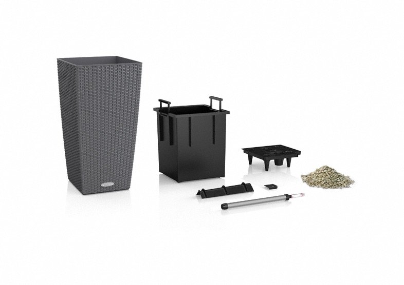 Кашпо Lechuza 15225 CUBICO Cottage 30 мокка