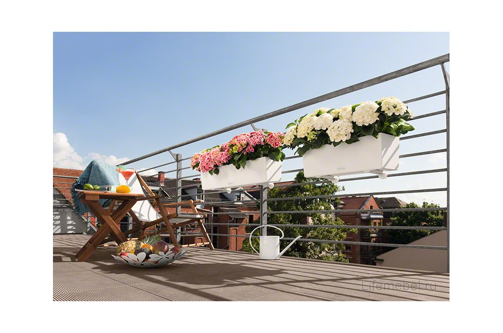 Кашпо Lechuza 15683 BALCONERA Color 80 серый
