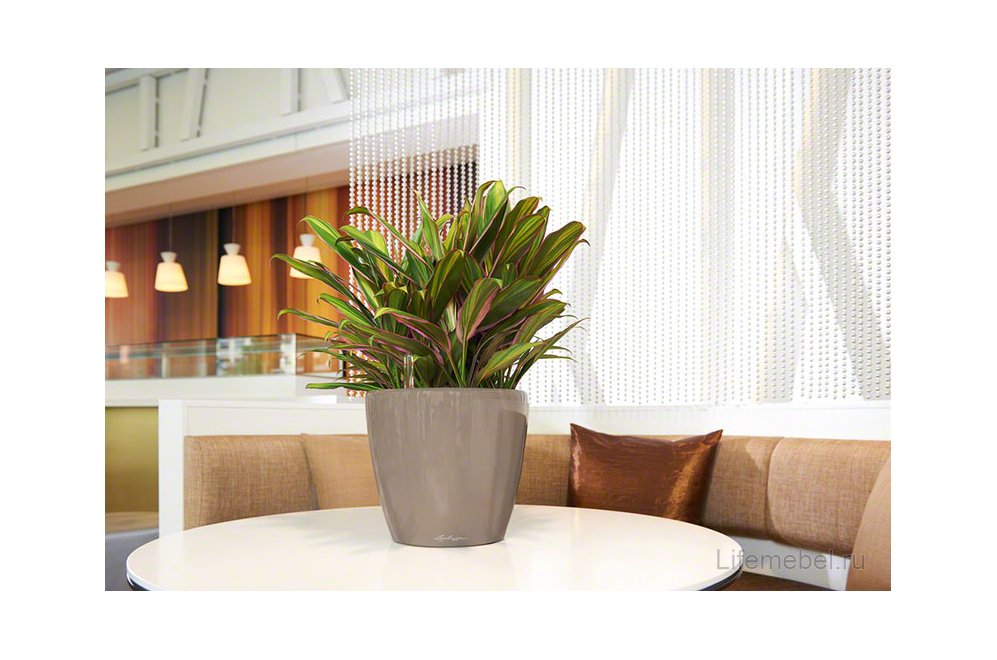 Кашпо Lechuza 16089 CLASSICO LS 43 Черный блестящий