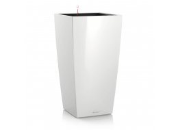 Кашпо Lechuza 18460 CUBICO 22 Белый блестящий