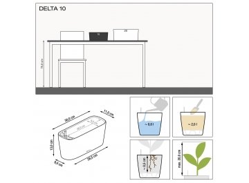 Кашпо Дельта 10