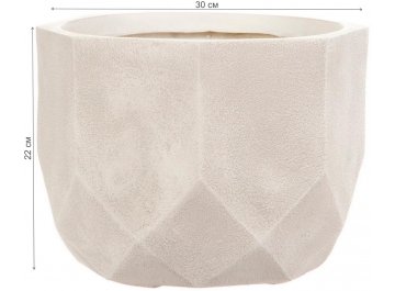 Кашпо Геометри Круглое D30 H22 DROUND30-AW