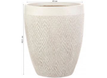 Кашпо Лотус Высокое Круглое D43 H49.5 MESHRV43-AW