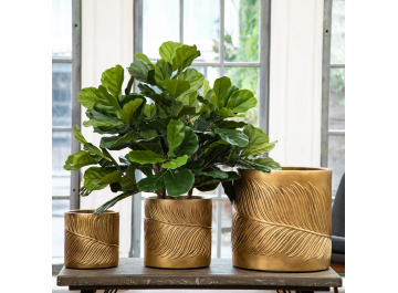 Кашпо Лист LEAF-R-37-GLD