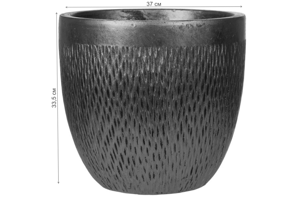 Кашпо Лотус Круглое MESHR37-GLD D37 H33.5 cm золото