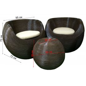 Кофейный комплект Gentong браун