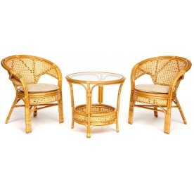 Кофейный комплект из ротанга Pelangi