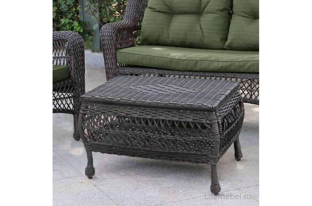 Комплект для отдыха из ротанга 2+1+1 LV520BG Brown/Green