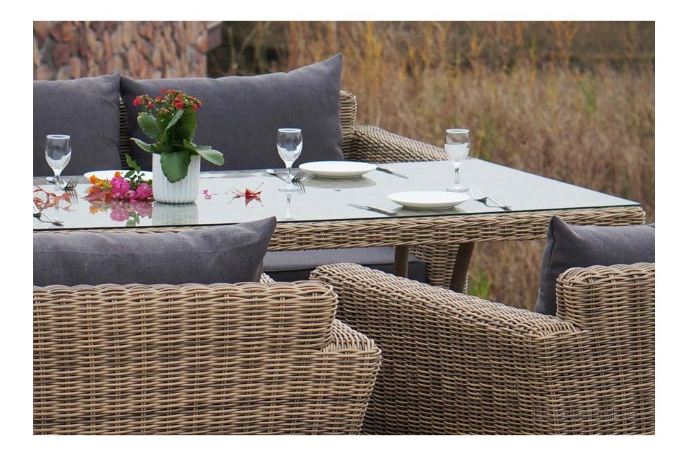 Комплект для отдыха из ротанга Бурфи соломенный