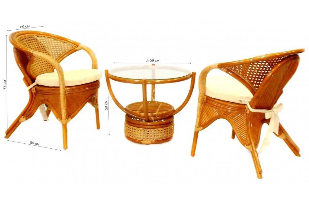 Комплект кофейный Rainbow коньяк