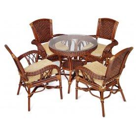 Комплект обеденный Андреа коричневый