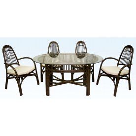 Комплект обеденный Dayning 4+1 браун