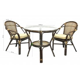 Комплект обеденный Ellena браун