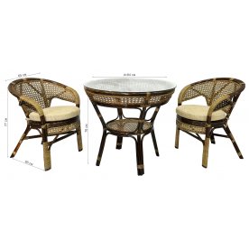 Комплект обеденный Java-1 браун