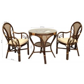 Комплект обеденный LaMokko L браун