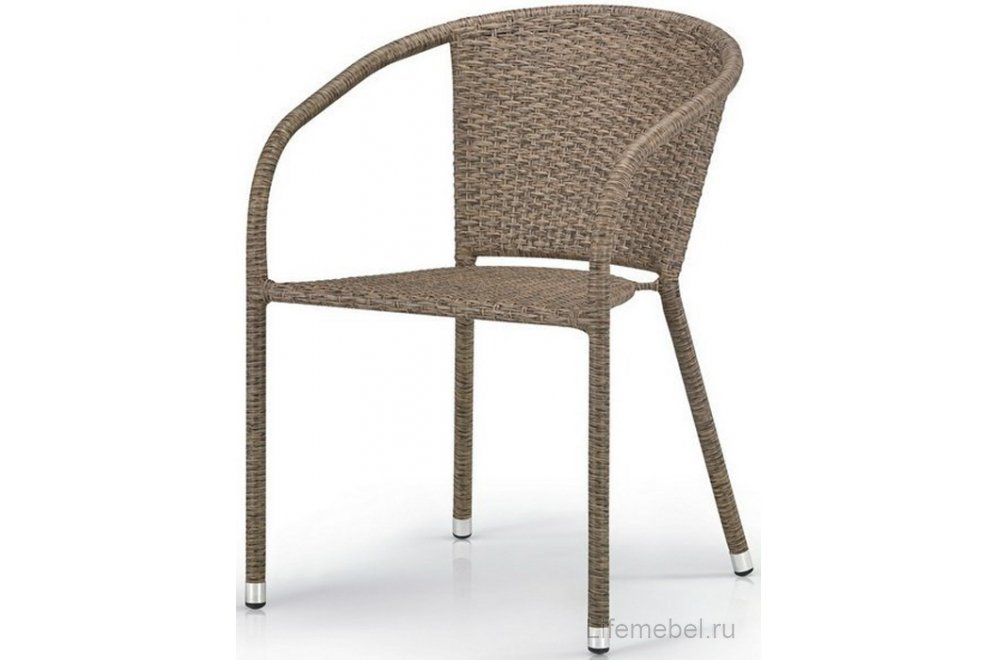Обеденный комплект из ротанга 2+1 T25B/Y137C-W56 Light Brown 2Pcs