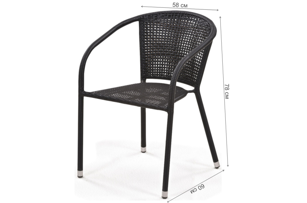 Обеденный комплект из ротанга 6+1 T198D/Y137C-W53 Brown 6Pcs