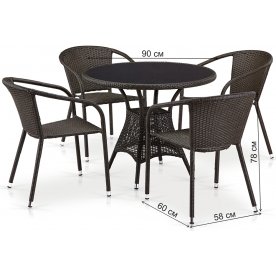 Обеденный комплект T197ANS-W53 Y137C-W53