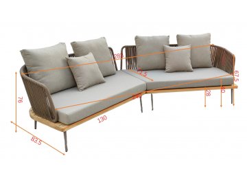 Металлический диван Bayley 129KN-03042