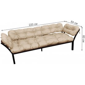 Металлический диван Дачный