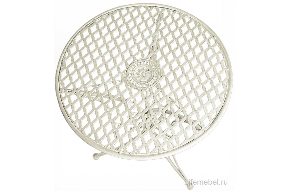 Кофейный комплект из металла Романа белый
