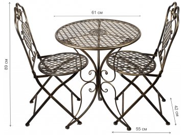 Кофейный комплект из металла Романа