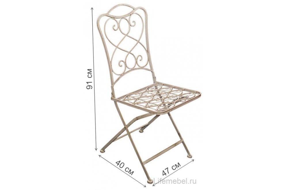 Кофейный комплект Мирона с узором белый