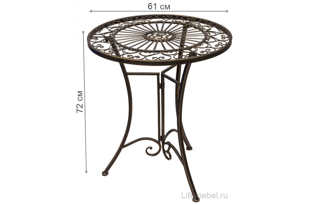 Кофейный комплект Мирона с узором бронзовый