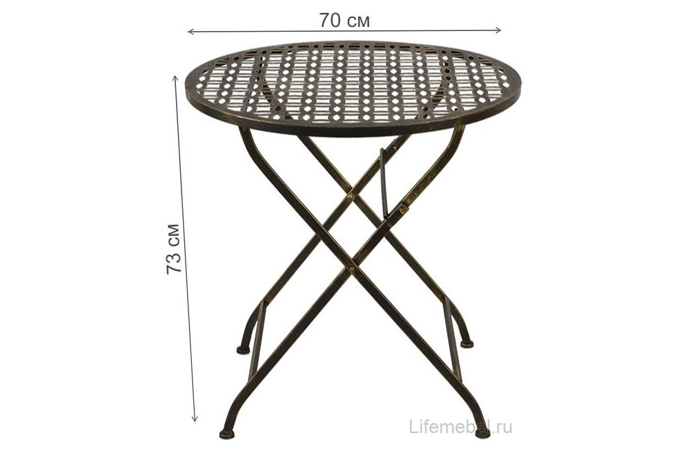 Обеденный комплект Вейв бронзовый