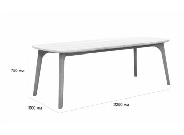 Комплект деревянной мебели Mali натуральный