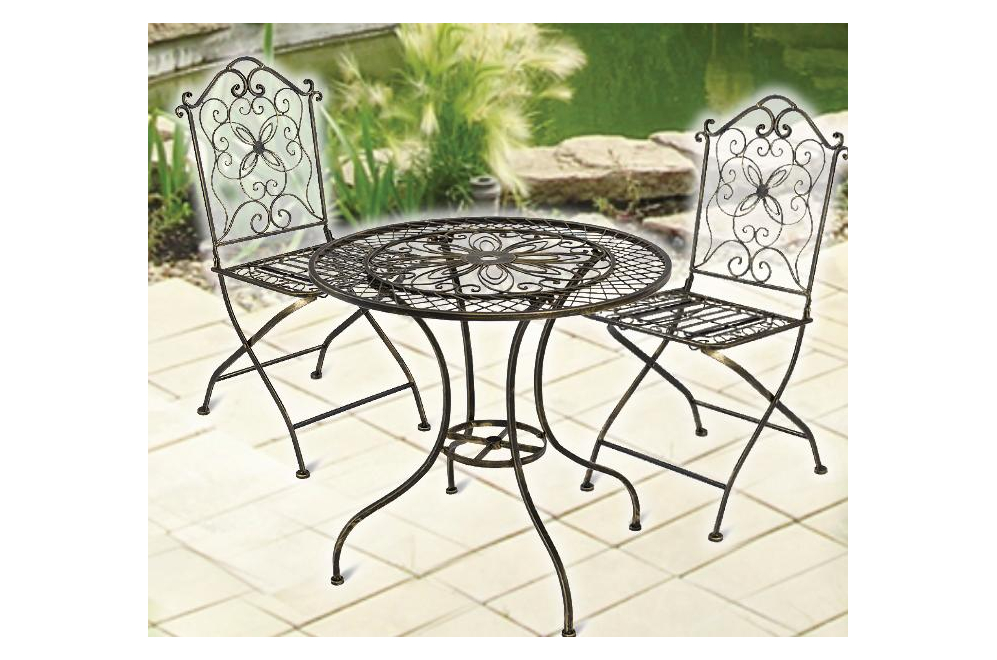 Обеденный комплект Роза бронзовый