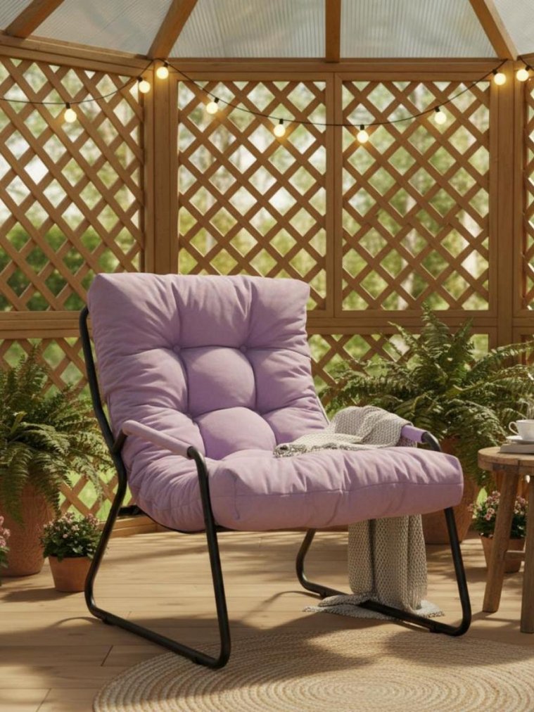 Металлическое кресло Ergo лавандовый