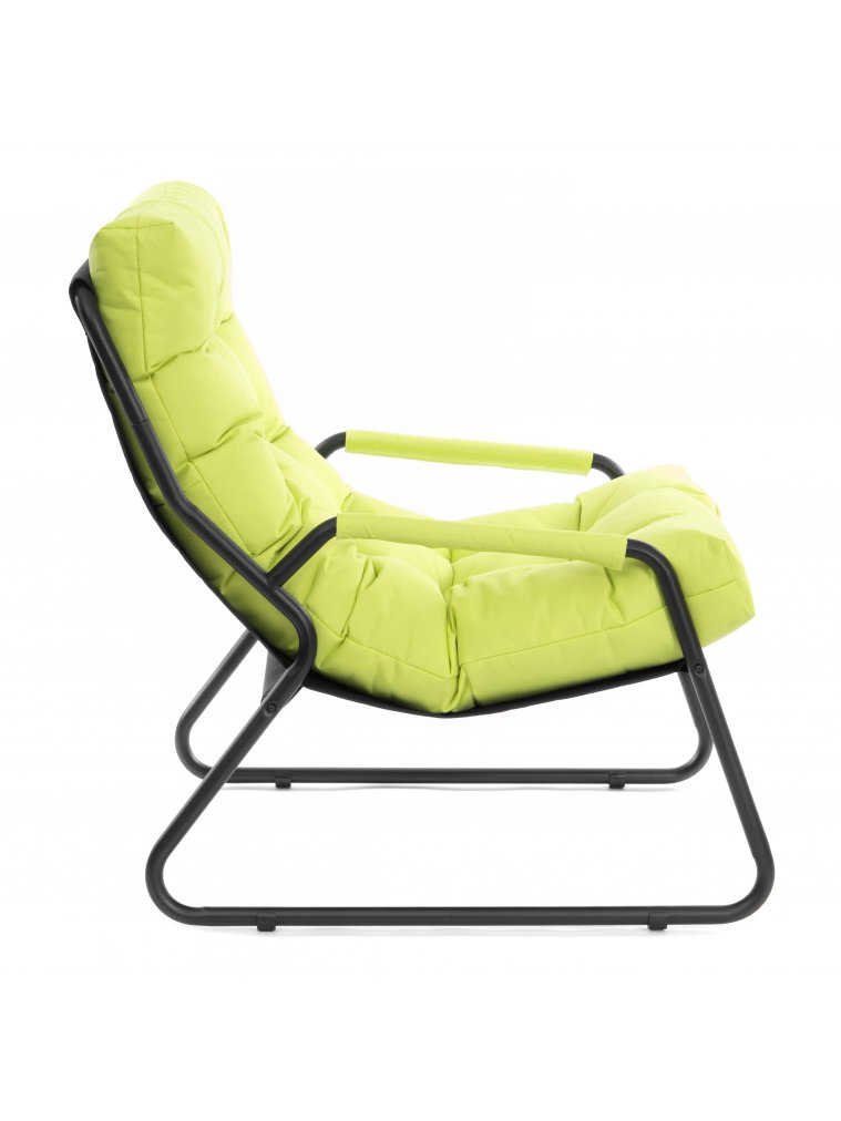 Металлическое кресло Ergo лайм рогожка