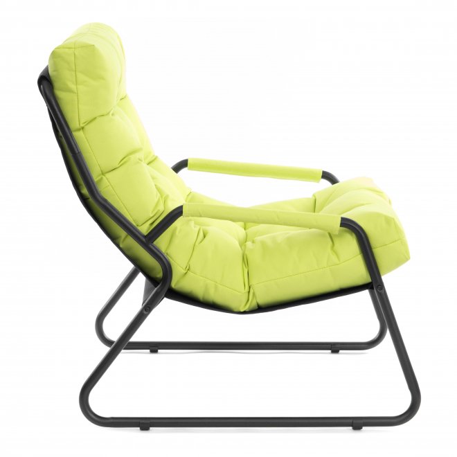 Металлическое кресло Ergo лайм рогожка