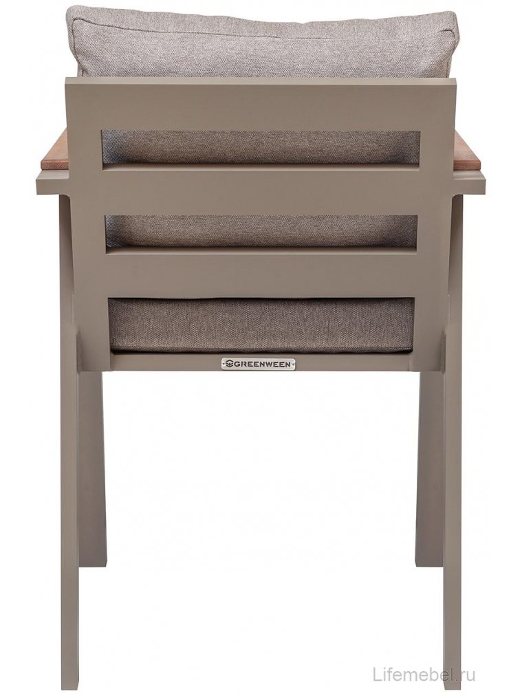 Стул уличный Санторини рогожка bahama ash / pecan