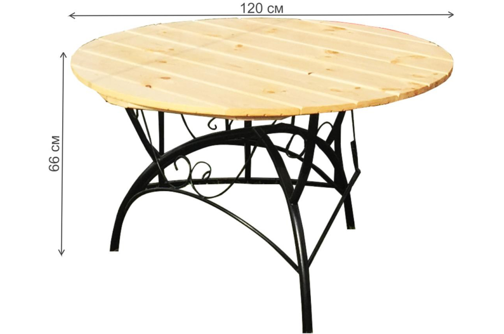 Деревянный стол Круглый 1,2 м