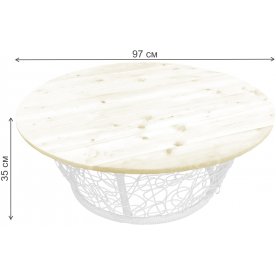 Деревянный стол Папасан