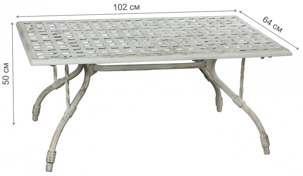 Стол прямоугольный Прометей белый