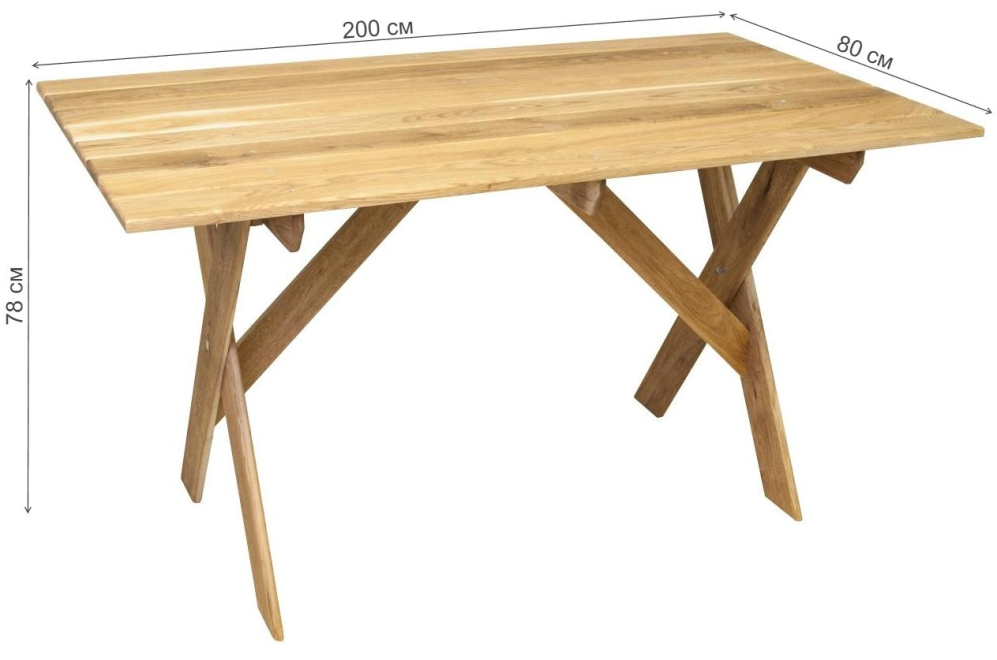 Деревянный стол Woodly MAK 2000 Стол2000