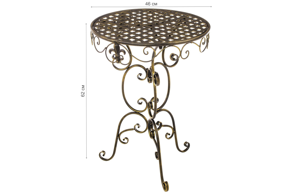 Столик круглый Бриз бронзовый