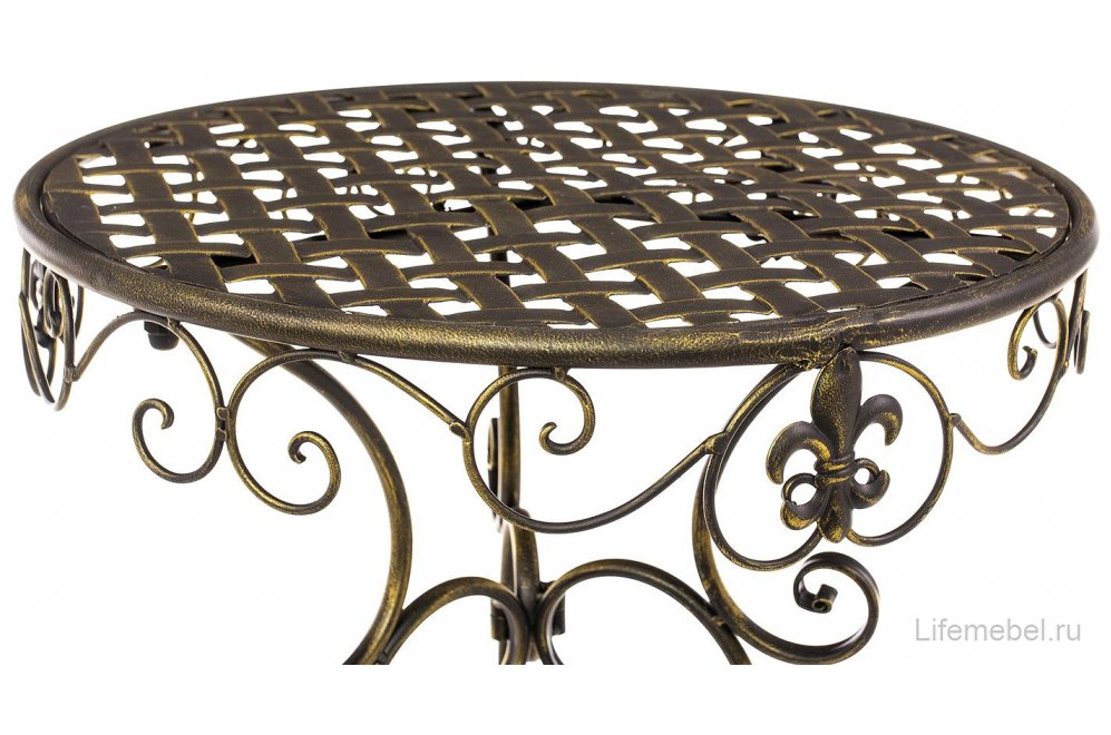 Столик круглый Бриз бронзовый
