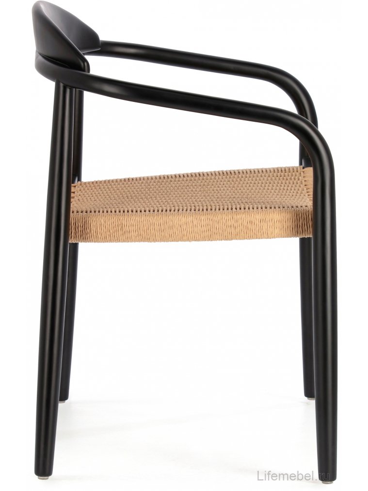 Деревянный стул Glynis черный / натуральный