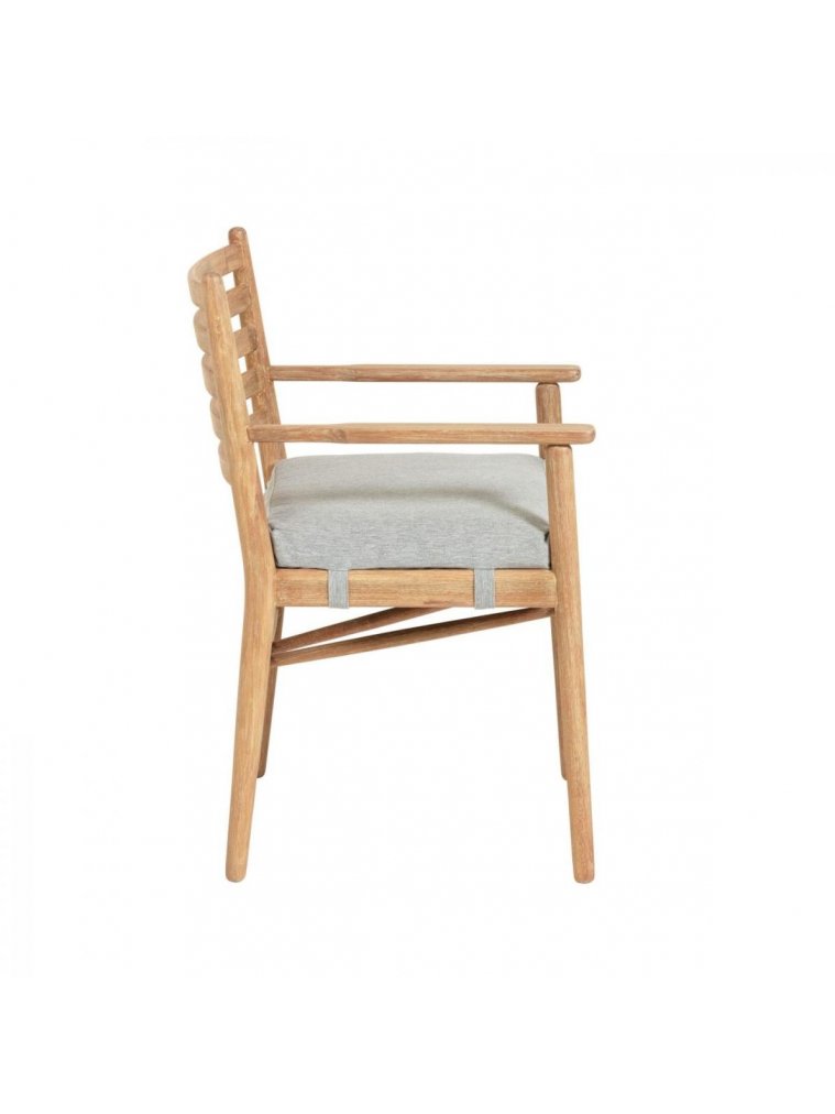 Деревянный стул Simja серый / натуральный