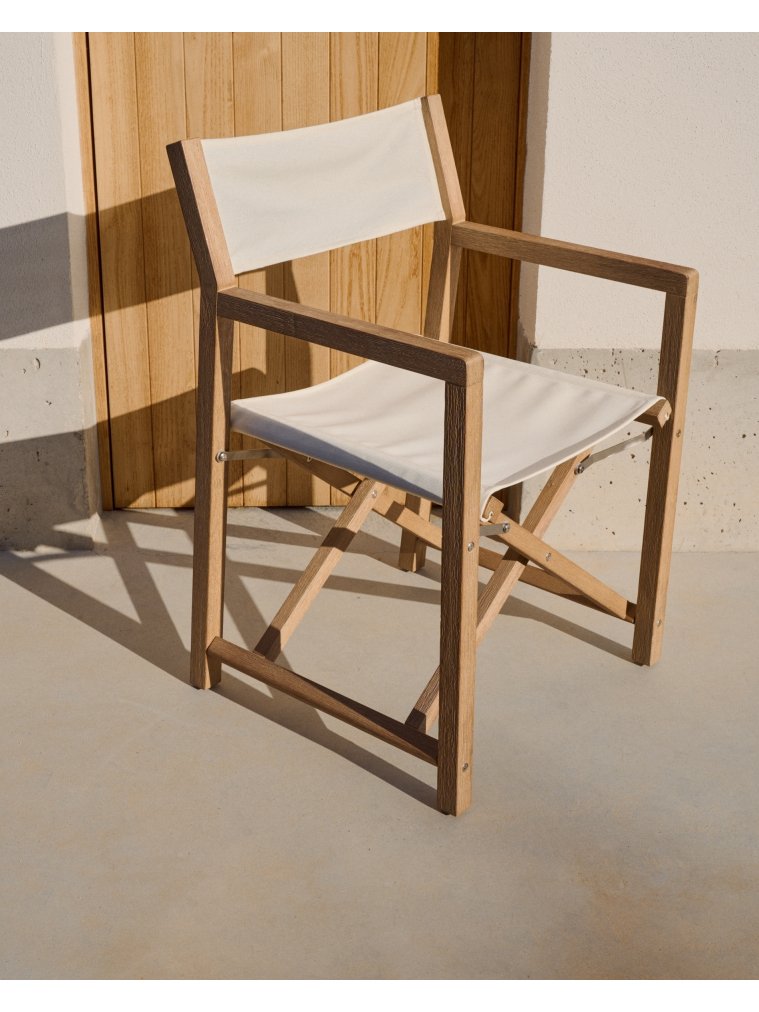 Деревянный стул Vilara белый / натуральный