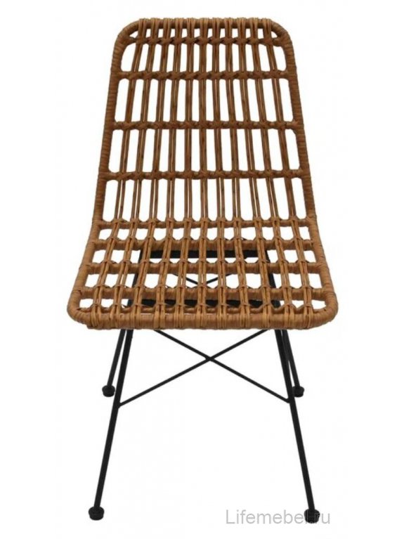 Металлический стул Габриел бежевый / синий