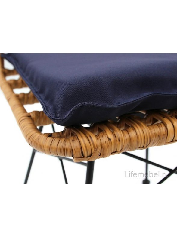 Металлический стул Габриел бежевый / синий