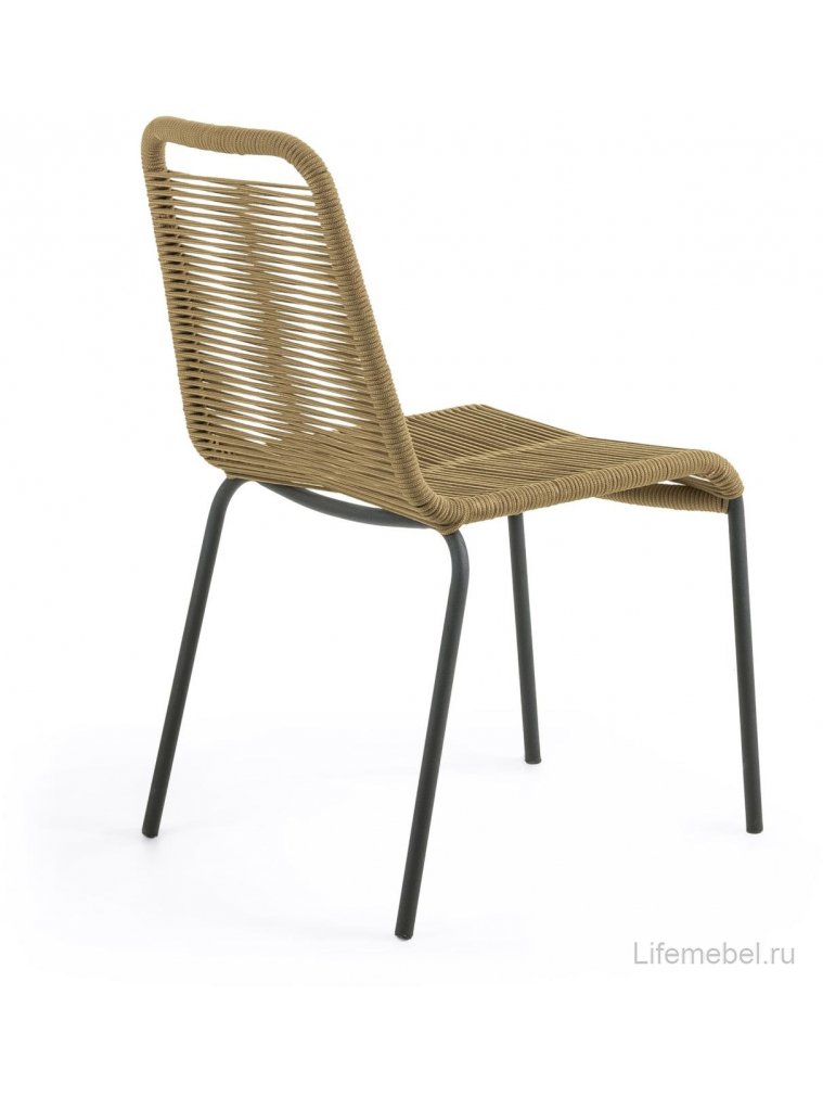 Металлический стул Glenville бежевый