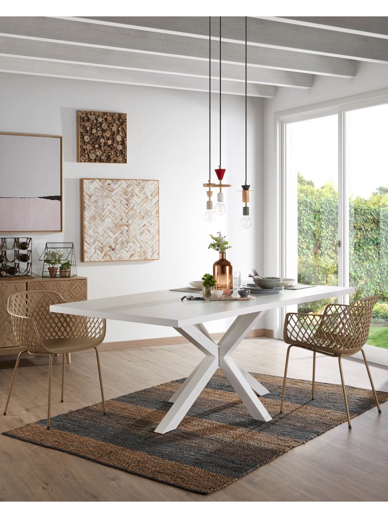 Металлический стул Quinn бежевый